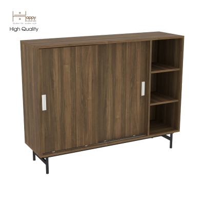 [Happy Home Furniture] LUCA, Tủ giày 2 cánh lùa - Chân sắt, 128cm x 36cm x 98cm ( DxRxC), TCL_021