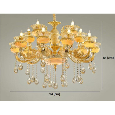 Đèn chùm PIKA pha lê trang trí nội thất sang trọng - kèm bóng LED chuyên dụng (hàng chuẩn loại 1, có ảnh chụp thật)