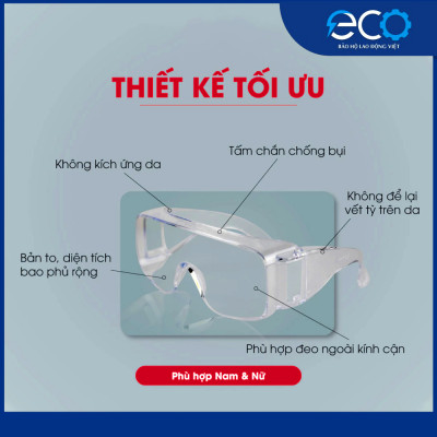 Kính bảo hộ 3M Tour-Guard V – Đeo ngoài kính cận, chống bụi, tia uv, đọng sương