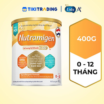 Sữa bột Nutramigen A+ LGG - Sữa cho trẻ dị ứng đạm sữa bò cho trẻ 0-12 tháng (400g)