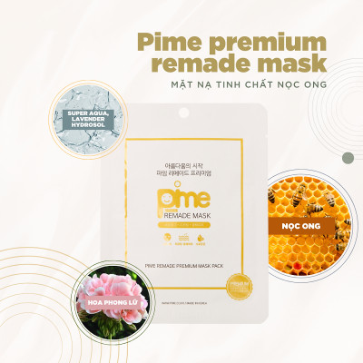 MẶT NẠ TẾ BÀO GỐC NỌC ONG CHUYÊN SÂU PIME REMADE PREMIUM MASK PACK-hộp 5 miếng