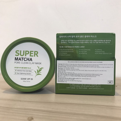 Mặt Nạ Đất Sét Some By Mi Super Matcha Pore Clean Clay Mask 100g