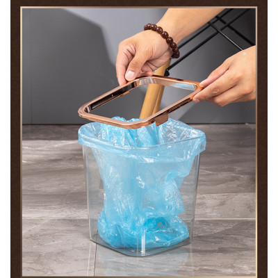 Thùng rác vuông nhựa PET cứng trong suốt - Chịu lực chịu nhiệt tốt - Thiết kế tinh tế sang trọng - Màu trắng - Nhỏ - Lớn