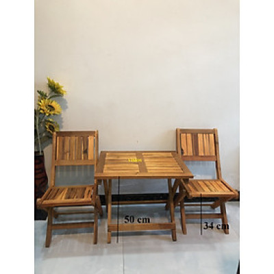 Bộ bàn cafe mini 2 ghế , bộ bàn ghế sân vườn VIMOS