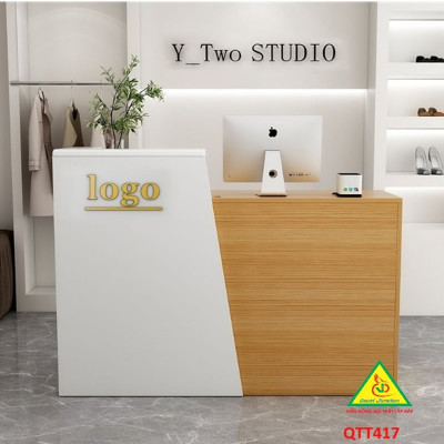 QUẦY LỄ TÂN, QUẦY TIẾP TÂN, QUẦY TÍNH TIỀN, QUẦY THU NGÂN QTT417 - Nội thất lắp ráp Viễn Đông Adv