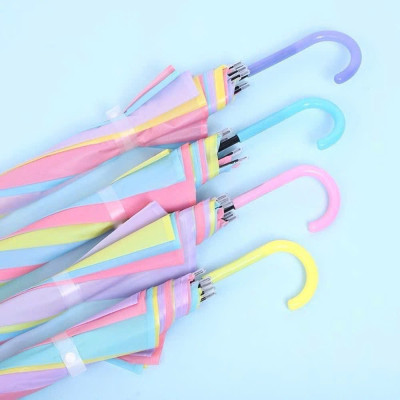 Ô Trong Suốt Cầu Vồng Nhiều Màu, Dài 70cm, Đường Kính 95cm, Phù Hợp Sự Kiện, Sống Ảo - HÀNG CHÍNH HÃNG MINIIN