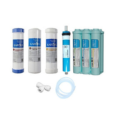 Combo 10 Lõi lọc Karofi - Đúc Nguyên Khối SMAX Hiệu Suất Cao HP 6.2 - Alkaline - Hydrogen - Hàng Chính Hãng