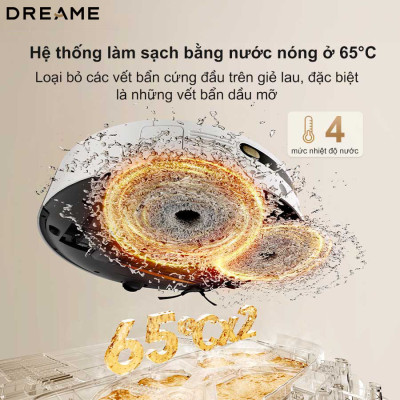 Robot Hút Bụi Lau Nhà Dreame L30s Ultra Xòe Giẻ Giặt Sấy Giẻ Nước Nóng Khử Khuẩn Ion, Camera AI Lực Hút 11.000 Pa - Hàng Chính Hãng