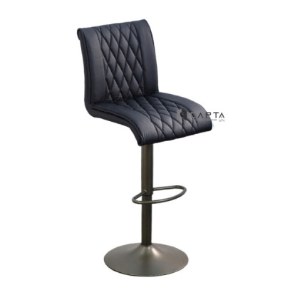 Ghế bar chân sơn tĩnh điện xám nâu CB2302D-P Nội thất Capta Ghế bar ghế đảo bếp tăng giảm độ cao chân thép sơn tĩnh điện màu xám-nâu nhập khẩu cao cấp chất lượng cao bar chair
