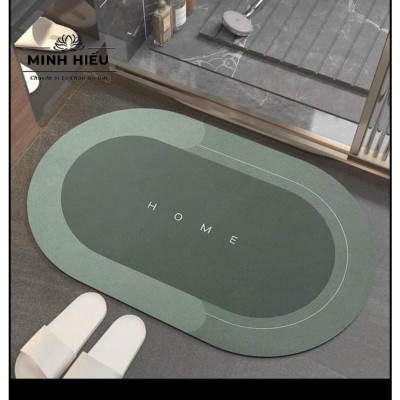 Thảm chùi chân siêu thấm nước cao cấp. thảm lau chân silicon chống trơn trượt chất liệu siêu bền Loại 1