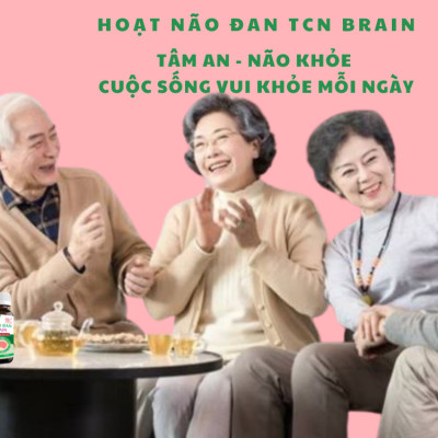 HOẠT NÃO ĐAN TCN BRAIN - HỖ TRỢ HOẠT HUYẾT TUẦN HOÀN MÁU NÃO - HỖ TRỢ SUY GIẢM TRÍ NHỚ, RỐI LOẠN TIỀN ĐÌNH, TAI BIẾN