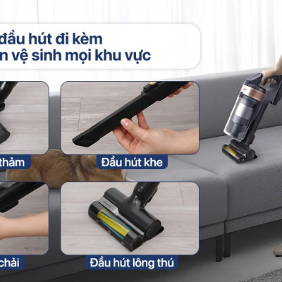 Máy hút bụi không dây Samsung VS15A60AGR7/SV - Hàng Chính Hãng