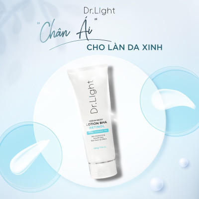 COMBO 4 Kem Body Dr.Light Kem dưỡng Trắng Sáng Da Với Hợp Chất Retinol Niacinamide BHA 200ml 