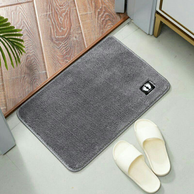 Thảm Nỉ Lau Chân Hình Chữ Nhật, Chùi Chân Lông Mềm Mịn Dày Dặn Đế Chống Trơn Trượt Hàng Chất Lượng Cao KT 40x60cm Giao Màu Ngẫu Nhiên