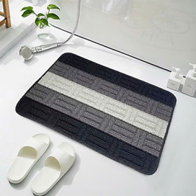 Thảm Trải Sàn Mặt Len Chùi Chân Khô, Chống Trượt Hình Chữ Nhật 40x60cm - HÀNG CHÍNH HÃNG MINIIN