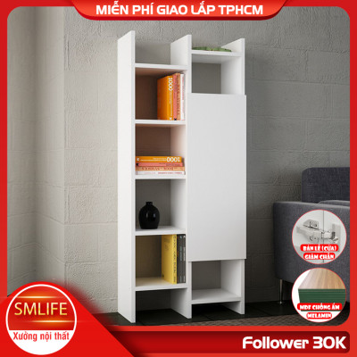 Giá sách gỗ công nghiệp thiết kế độc đáo SMLIFE Botan