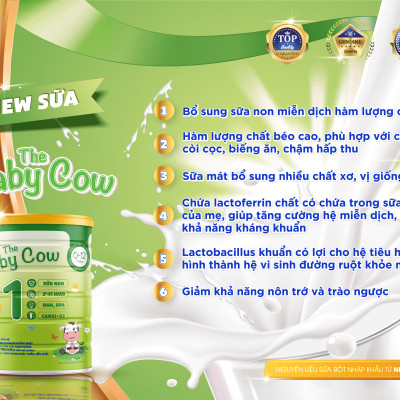  Combo 2 lon Sữa Non The Baby Cow 1 (900gr)