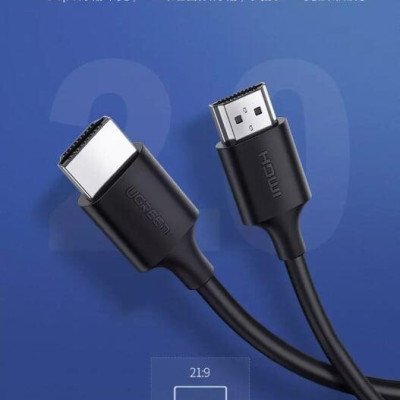 Ugreen UG60175HD134TK 2M màu đen Cáp tín hiệu HDMI 2.0 hỗ trợ 4K2K Đồng 100% - HÀNG CHÍNH HÃNG