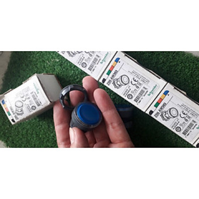 |Chính hãng | Đầu nút nhấn ZB5AW363 Schneider, Phụ kiện nút nhấn màu xanh