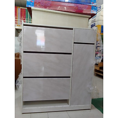 Tủ giày thông minh vân giả đá chống nước Juno sofa Kích thước cao 120cm x ngang 100cm x 31cm