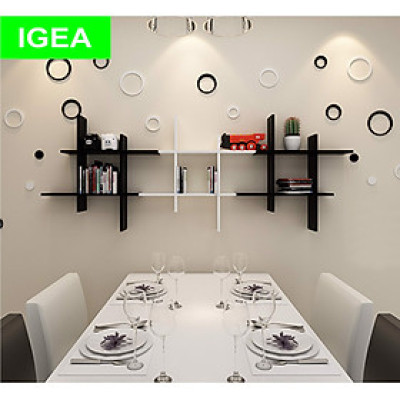 Kệ treo tường 2 đen 1 trắng mới lạ 