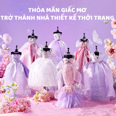 Đồ chơi thiết kế thời trang DIY cho bé gái  5 6 7 8 9 tuổi may vá Mideer Clothing Design House