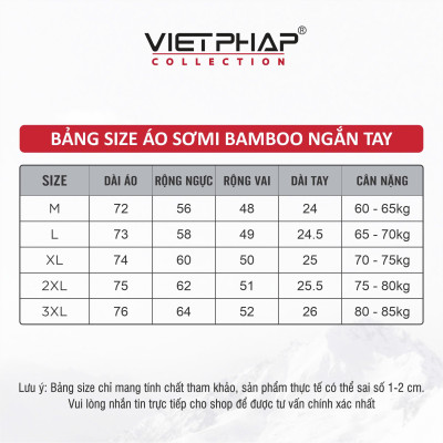 Áo Sơ Mi Nam Ngắn Tay VIỆT PHÁP Form Luxury Chất liệu  Bambo In Sọc  lịch lãm, sang trọng 32767