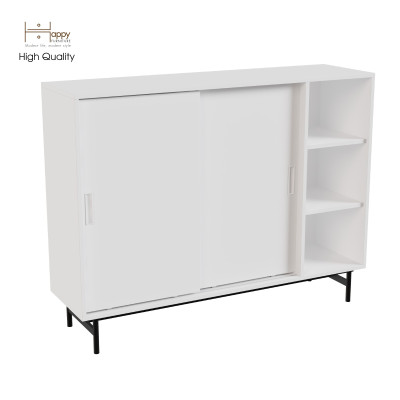 [Happy Home Furniture] LUCA, Tủ giày 2 cánh lùa - Chân sắt, 128cm x 36cm x 98cm ( DxRxC), TCL_021