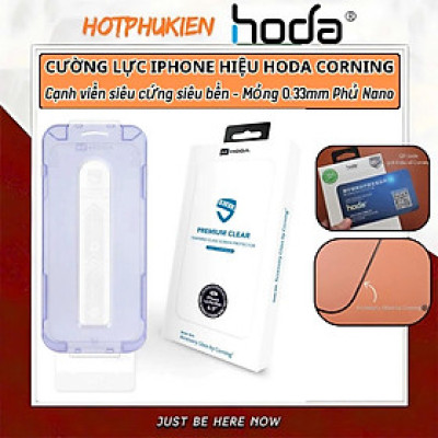 Kính Cường Lực HODA CORNING Siêu Mỏng 0.33mm – Bảo Vệ Toàn Diện Cho iPhone 12 13 14 15 16 Series Pro Pro Max Plus - Hàng nhập khẩu