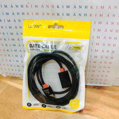 Cáp mở rộng USB 3.0, 2.0 hiệu Li-Top nối dài đầu đực sang đầu cái, dây bện dài 1.5 mét, hàng chính hãng