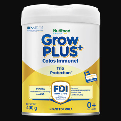 Sữa bột Nutifood GrowPLUS+ Sữa Non 0-12 tháng Lon 400g