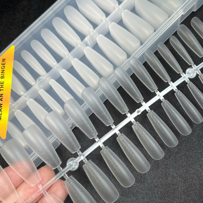 Móng Up Nhám Có Vân Nhiều Size 300 Móng Đa Năng, Siêu Dài, Chia Vạch Làm Nail Chuyên Nghiệp Nhựa Dẻo, Dễ Dũa Theo Form Nữ Women