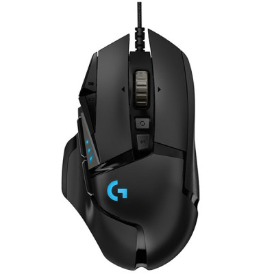 Chuột game có dây Logitech G502 Hero - Cảm biến Hero 25k, RGB, 11 nút lập trình - Hàng Chính Hãng