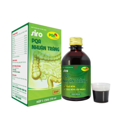 Nhuận Tràng PQA Thành Phần Từ Thiên Nhiên Hỗ trợ Táo Bón, Táo Bón Mãn Tính, Bé Bị Khó Tiêu Lâu Ngày Hộp 250ml