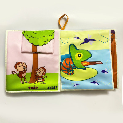 Sách vải Bé thấy gì nào? - Tương tác song ngữ cho bé học kĩ năng so sánh - Pipovietnam