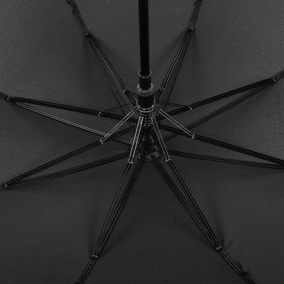 Ô dù đen trơn cán dài 90cm