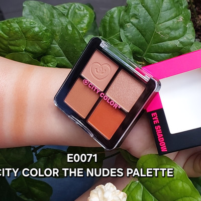 Phấn mắt CITY COLOR the Nudes Palette 4 ô.
