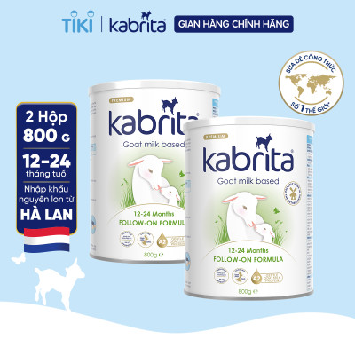 Combo 2 lon Sữa dê Kabrita số 2 cho trẻ từ 12- 24 tháng - Lon 800g