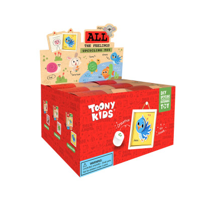 Bộ Đồ Chơi DIY TOONYKIDS Thú Cảm Xúc All The Feel Scary TN00424-003 [Tặng Kèm Sticker]