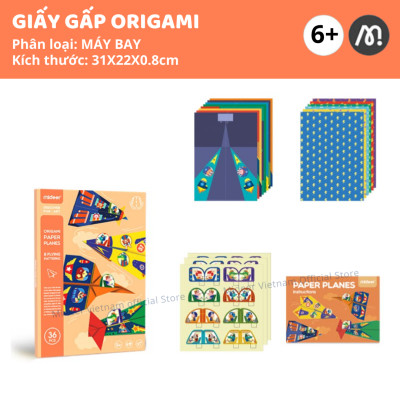 Giấy gấp Origami Thủ Công Các Con Vật Mideer ORIGAMI PAPER ANIMALS, Đồ Chơi Thủ Công Cho bé