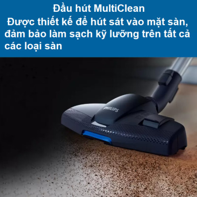 Máy hút bụi không túi PowerPro Compact thương hiệu Hà Lan Philips FC9351/82 1600W - Hàng chính hãng (BH 2 NĂM)
