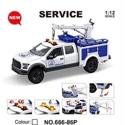 TOYSTAR - 666-86P Mô hình xe cứu hoả cứu hộ (KT 41x16x21cm)