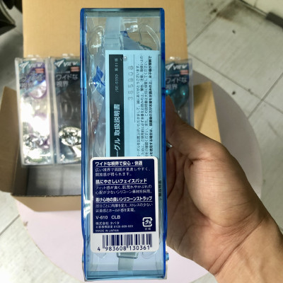 Bộ Kính Bơi VIEW V610 CLB (Xanh Trắng) Chống Sương Mù Chống tia UV Và Nón Bơi View V31 (Xanh nhạt) - Hàng chính hãng 100% sản xuất tại Nhật Bản