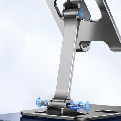 Giá kệ đỡ dành cho điện thoại máy tính bảng hợp kim nhôm siêu mỏng nhẹ gấp gọn điều chỉnh nhiều nấc độ cao K3 - Hàng chính hãng