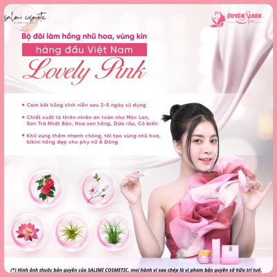 Bộ Đôi Làm Hồng Nhũ Hoa & Bikini LOVELY PINK, Chăm Sóc Da Vùng Kín & Nhũ Hoa, Dưỡng Da Sáng Hồng