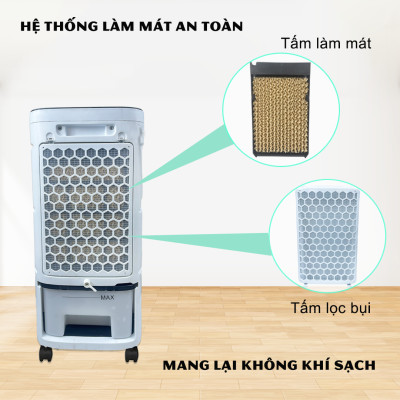 Quạt Điều Hòa Làm Mát Không Khí Galen G020 Công Suất 65W, Công Nghệ Nhật Bản, Tiết Kiệm Điện Năng - Hàng Chính Hãng