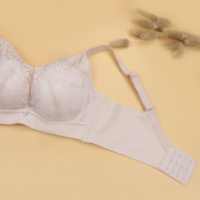 Áo Lót Nâng Ngực Nữ Không Gọng Bra Đệm Mút Mềm Dày LUPERI LU3AL860 Bản 3 Móc Chắc Chắn Phối Ren Cho Người Ngực Vừa Và Nhỏ