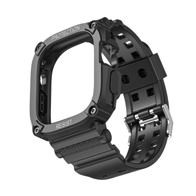 Ốp Case bảo vệ tích hợp dây đeo Resist Shock cho Apple Watch Ultra / Apple Watch Ultra 2 Size 49mm - Hàng Chính Hãng