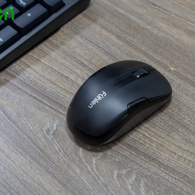 Bộ phím chuột máy tính không dây Fuhlen A150g, BH 24 tháng, Tặng kèm pin- Hàng chính hãng