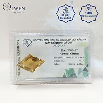 Viên đá thạch anh vàng ( citrine ) thiên nhiên  HA_G000482